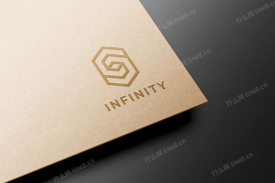 金色质感LOGO标志样机