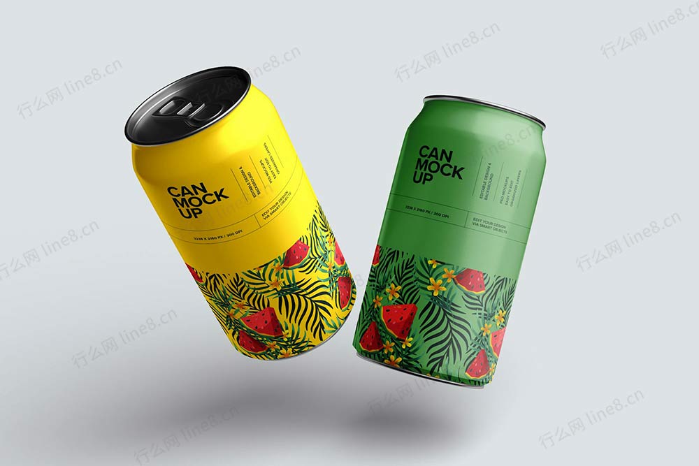 汽水罐饮料包装样机