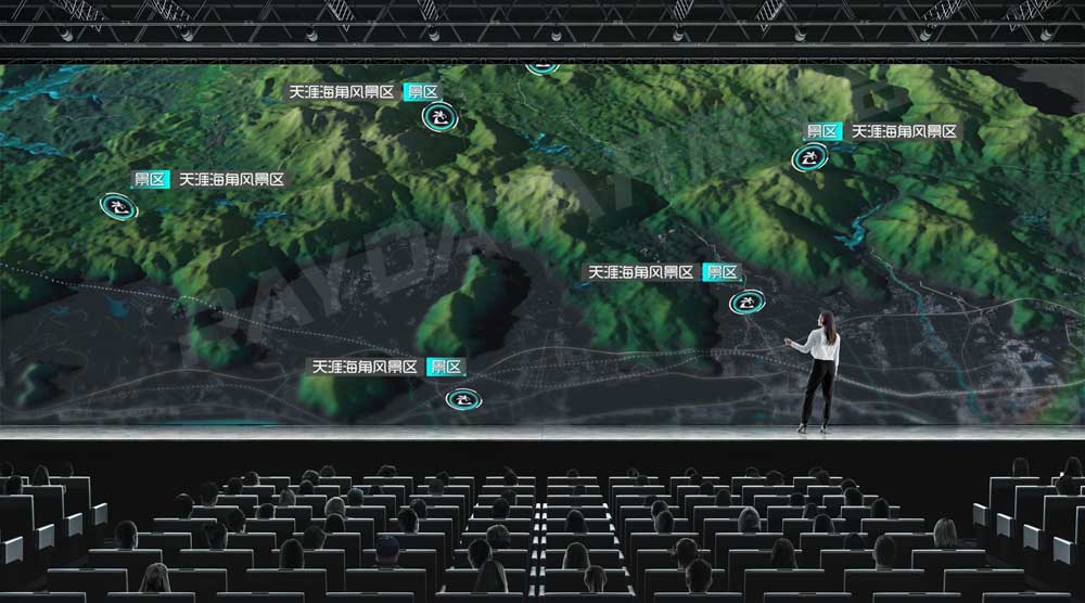 发布会现场可视化大屏样机